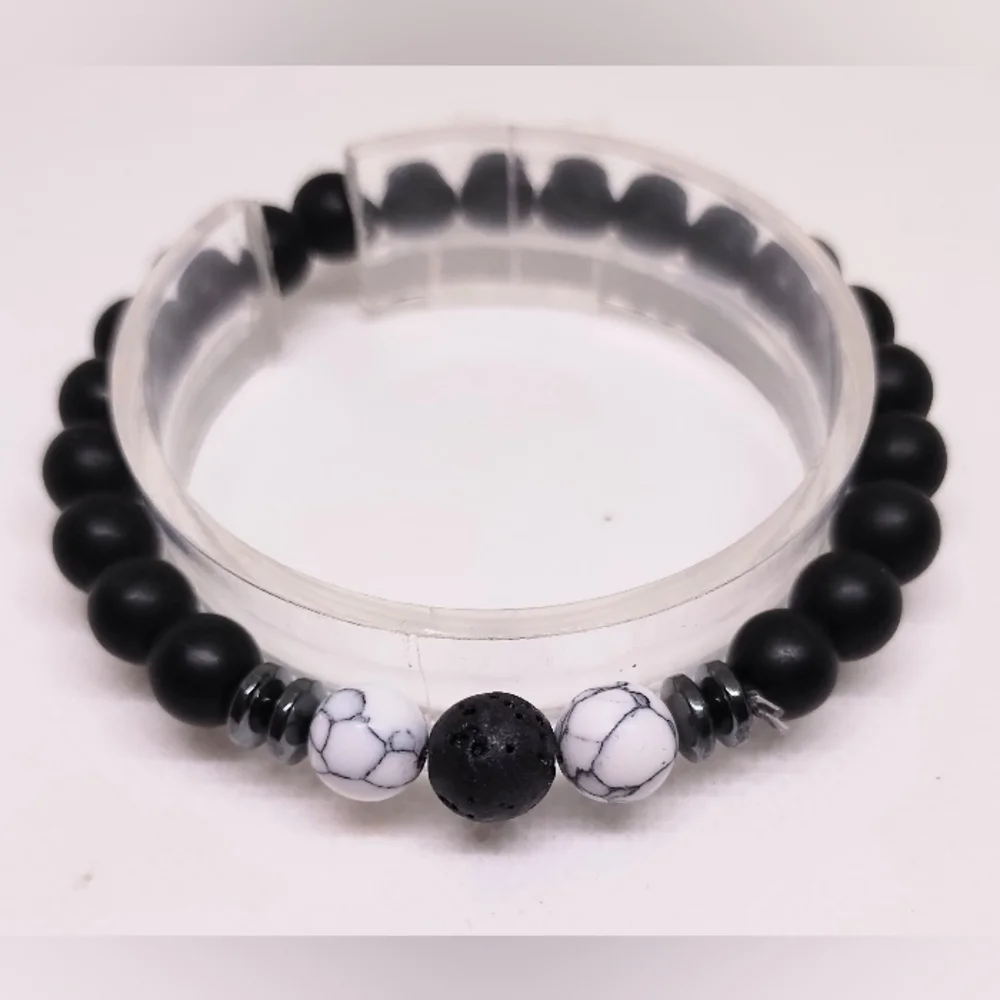 Tiger Eye Bracelet‎ Men's Beaded 8mm New f64